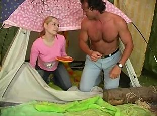 Sausage in a pussy aka Fucking in a tent - Czech porn