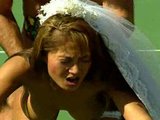 Tennis bride fucked on the court