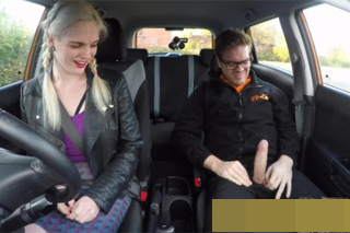 Fake Driving School: Unshaven student Carly Rae Summers