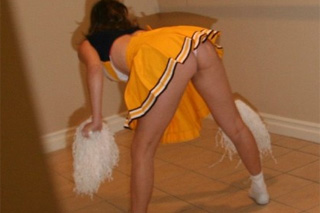 Stalker with a camera bangs cheerleader Holly Michaels